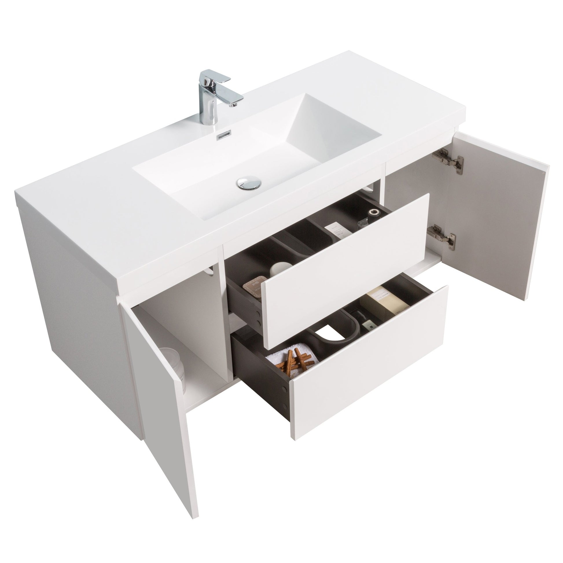 Bathlyn Newport 47" White Bathroom Vanity