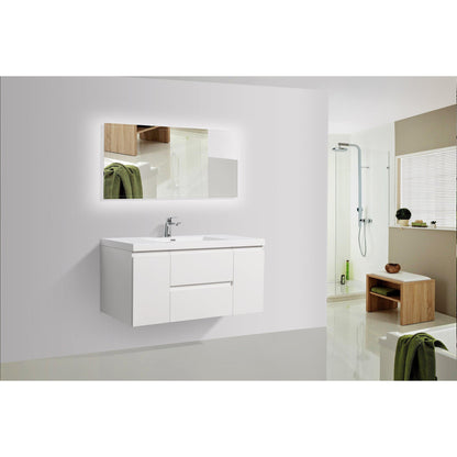 Bathlyn Newport 47" White Bathroom Vanity