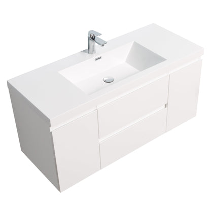 Bathlyn Newport 47" White Bathroom Vanity