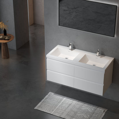 Bathlyn Newport 48" Double Sink White Bathroom Vanity
