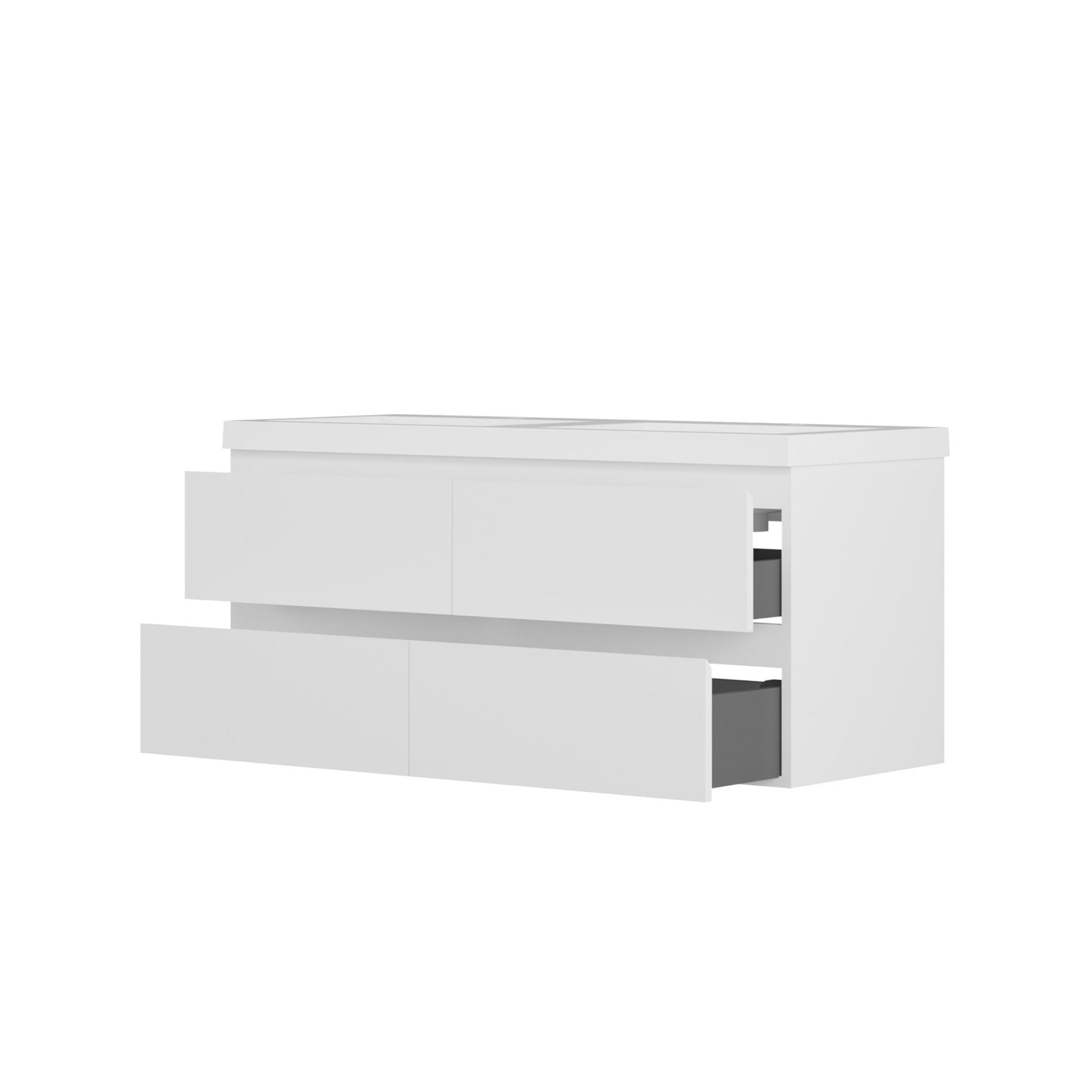 Bathlyn Newport 48" Double Sink White Bathroom Vanity
