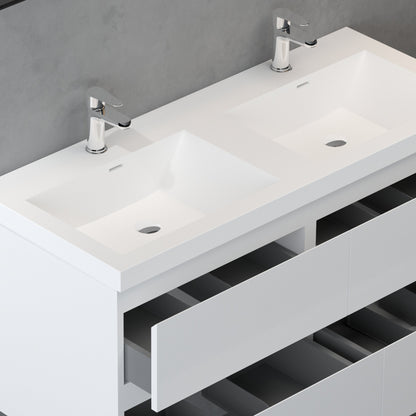 Bathlyn Newport 48" Double Sink White Bathroom Vanity