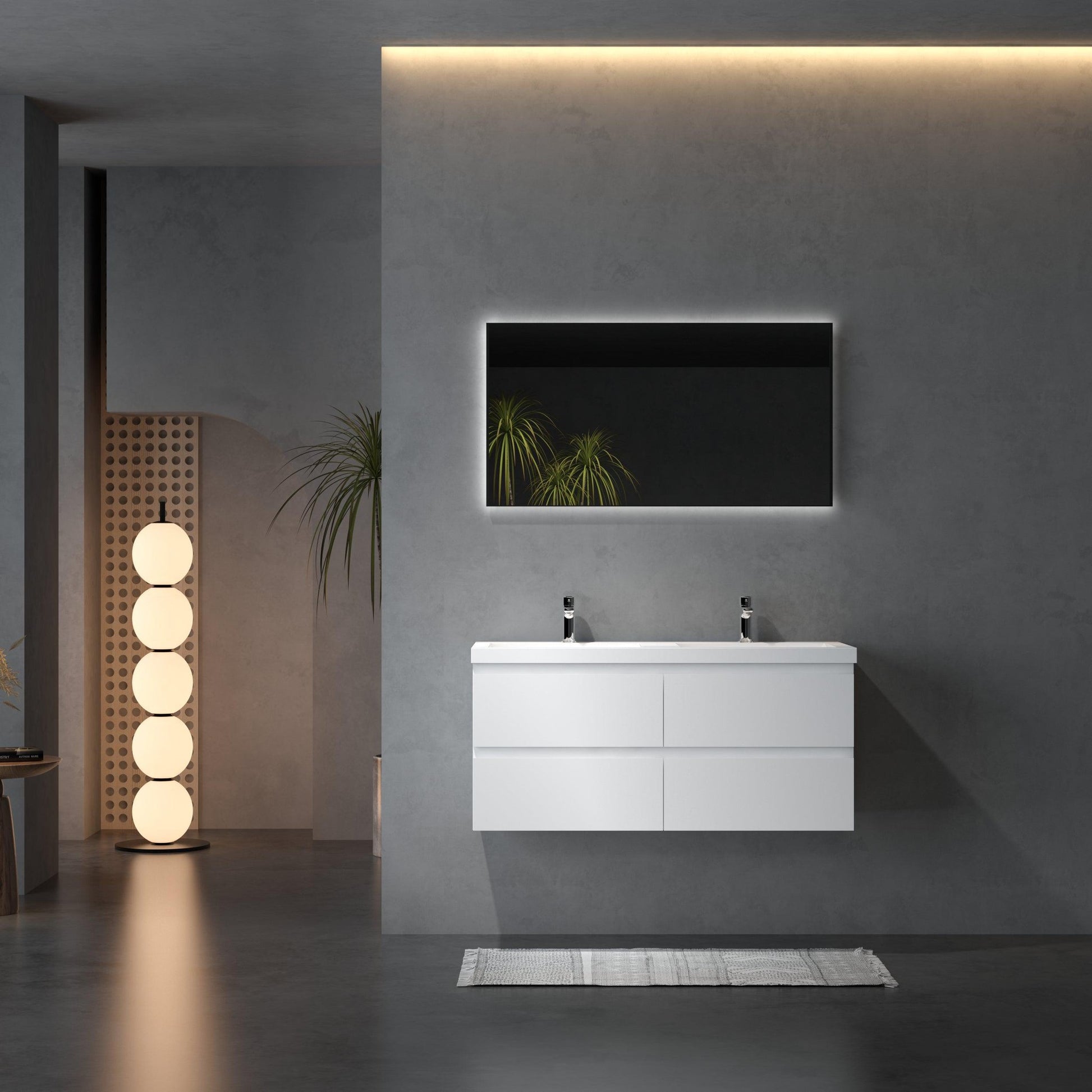 Bathlyn Newport 48" Double Sink White Bathroom Vanity