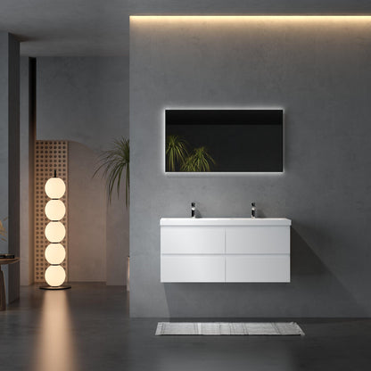 Bathlyn Newport 48" Double Sink White Bathroom Vanity