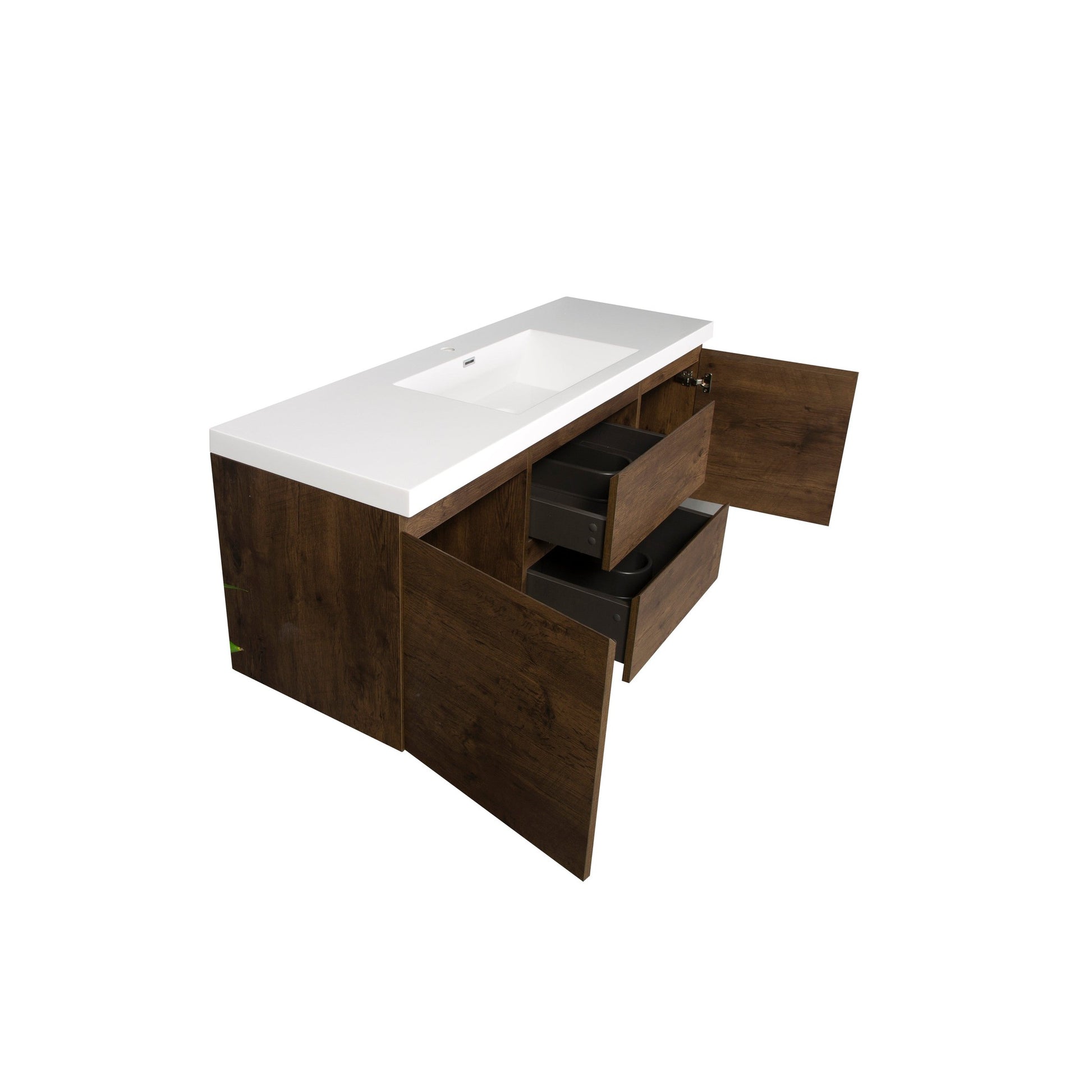 Bathlyn Newport 60" Rose Wood Bathroom Vanity