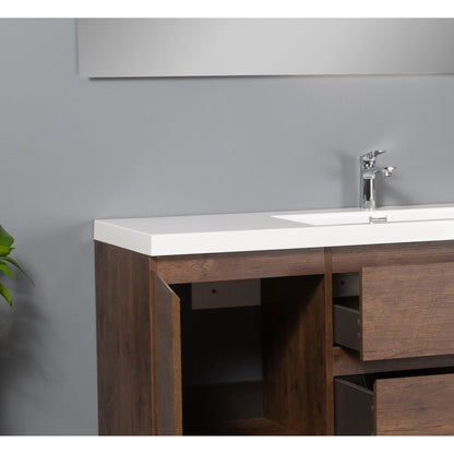 Bathlyn Newport 60" Rose Wood Bathroom Vanity