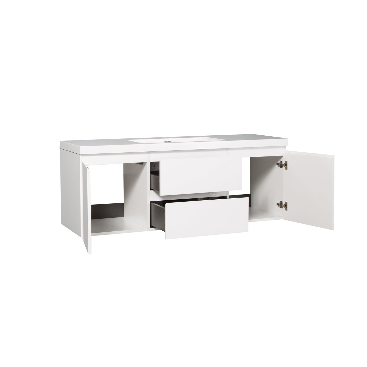 Bathlyn Newport 60" White Bathroom Vanity