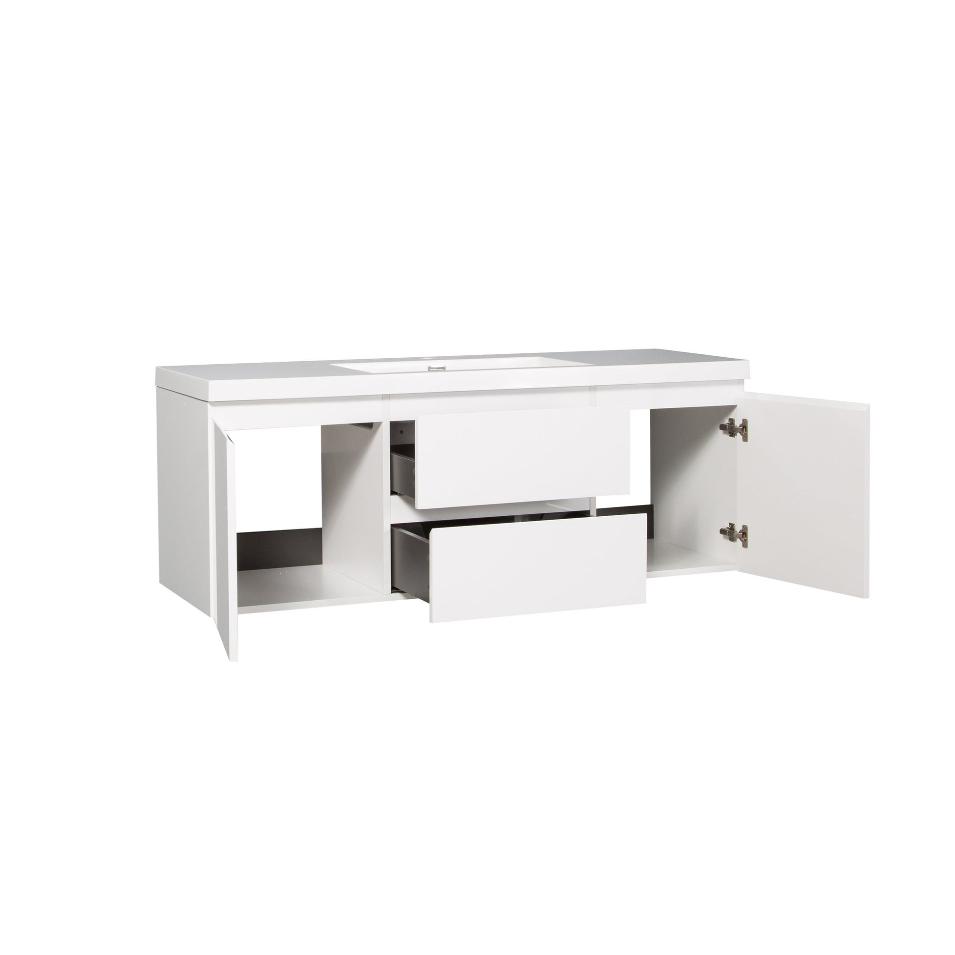 Bathlyn Newport 60" White Bathroom Vanity