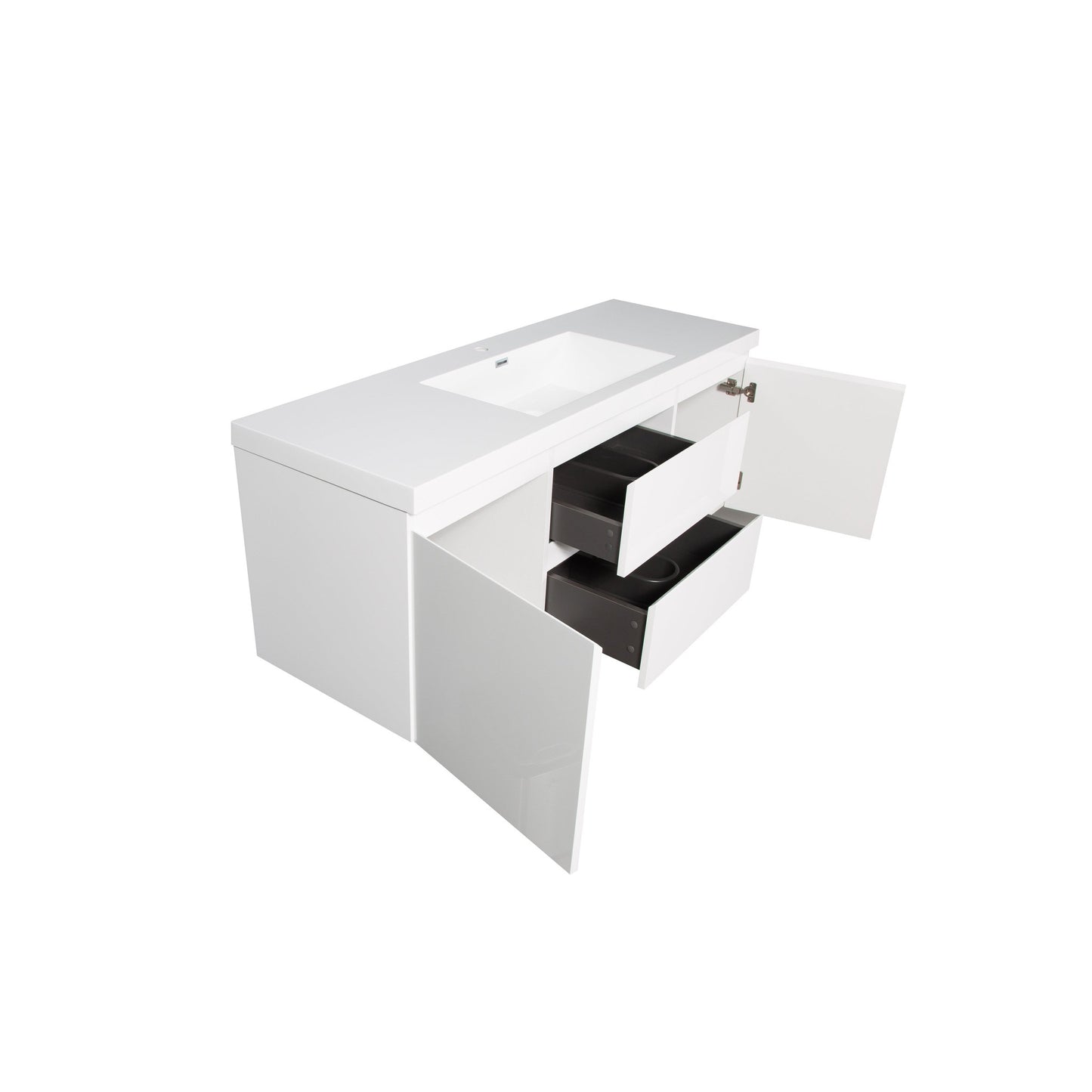 Bathlyn Newport 60" White Bathroom Vanity