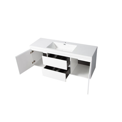 Bathlyn Newport 60" White Bathroom Vanity