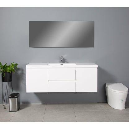 Bathlyn Newport 60" White Bathroom Vanity