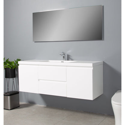 Bathlyn Newport 60" White Bathroom Vanity