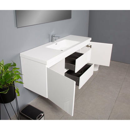 Bathlyn Newport 60" White Bathroom Vanity
