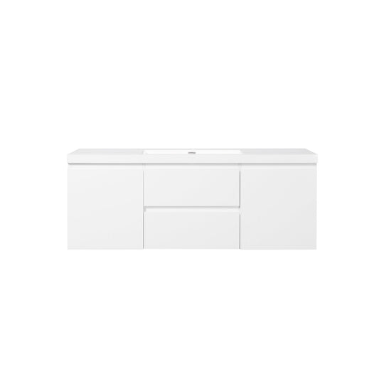 Bathlyn Newport 60" White Bathroom Vanity