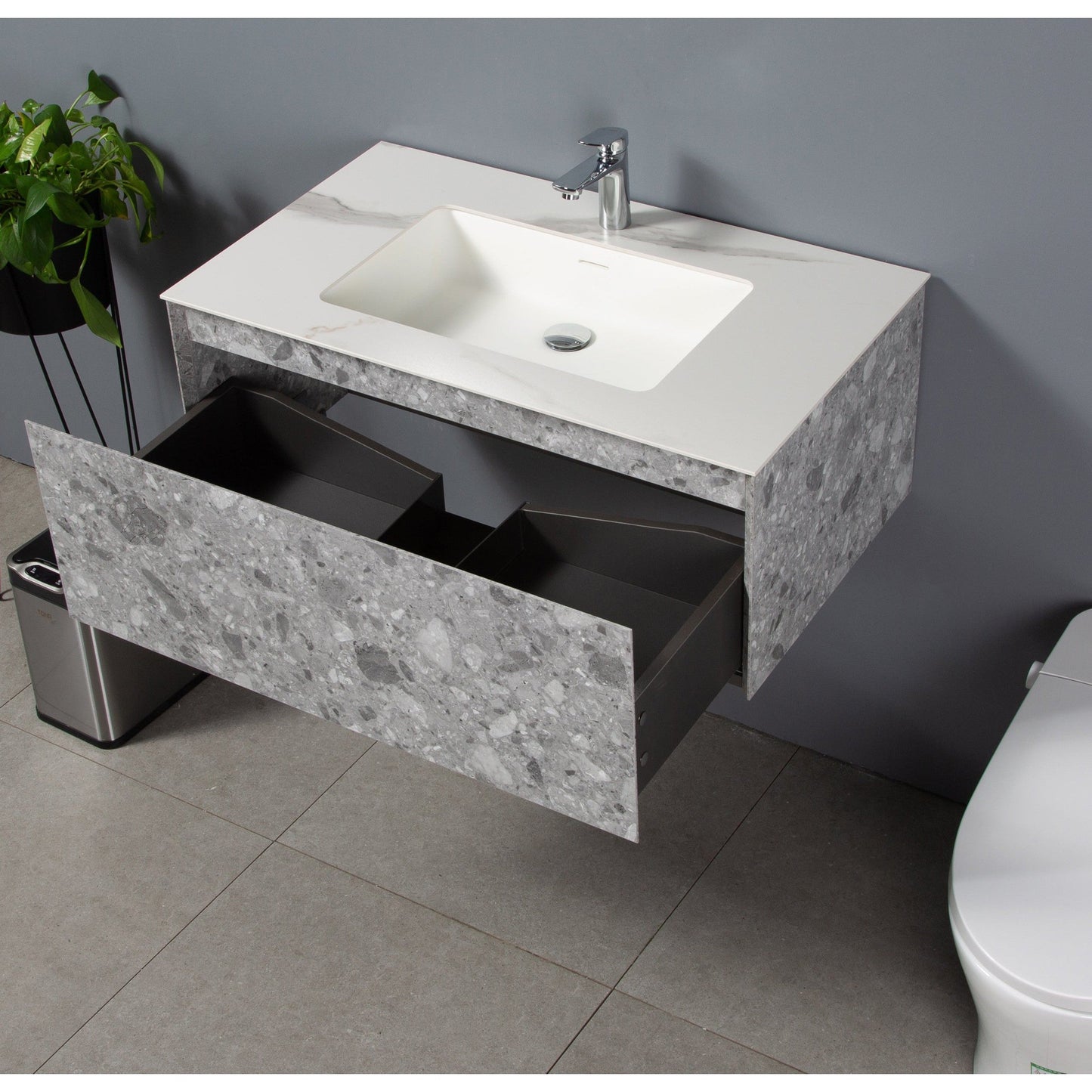 Bathlyn Terazzo Grey 36" Bathroom Vanity