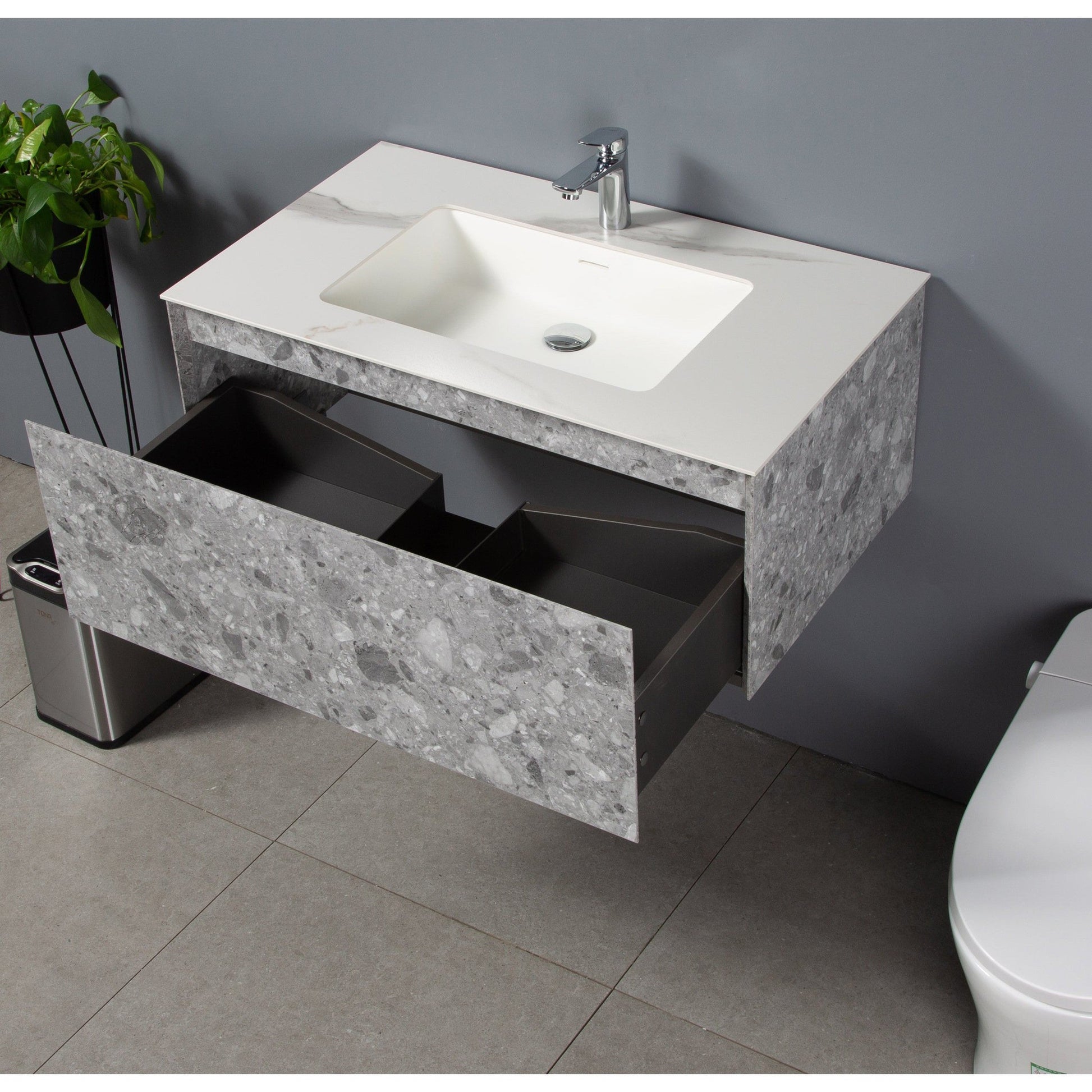 Bathlyn Terazzo Grey 36" Bathroom Vanity