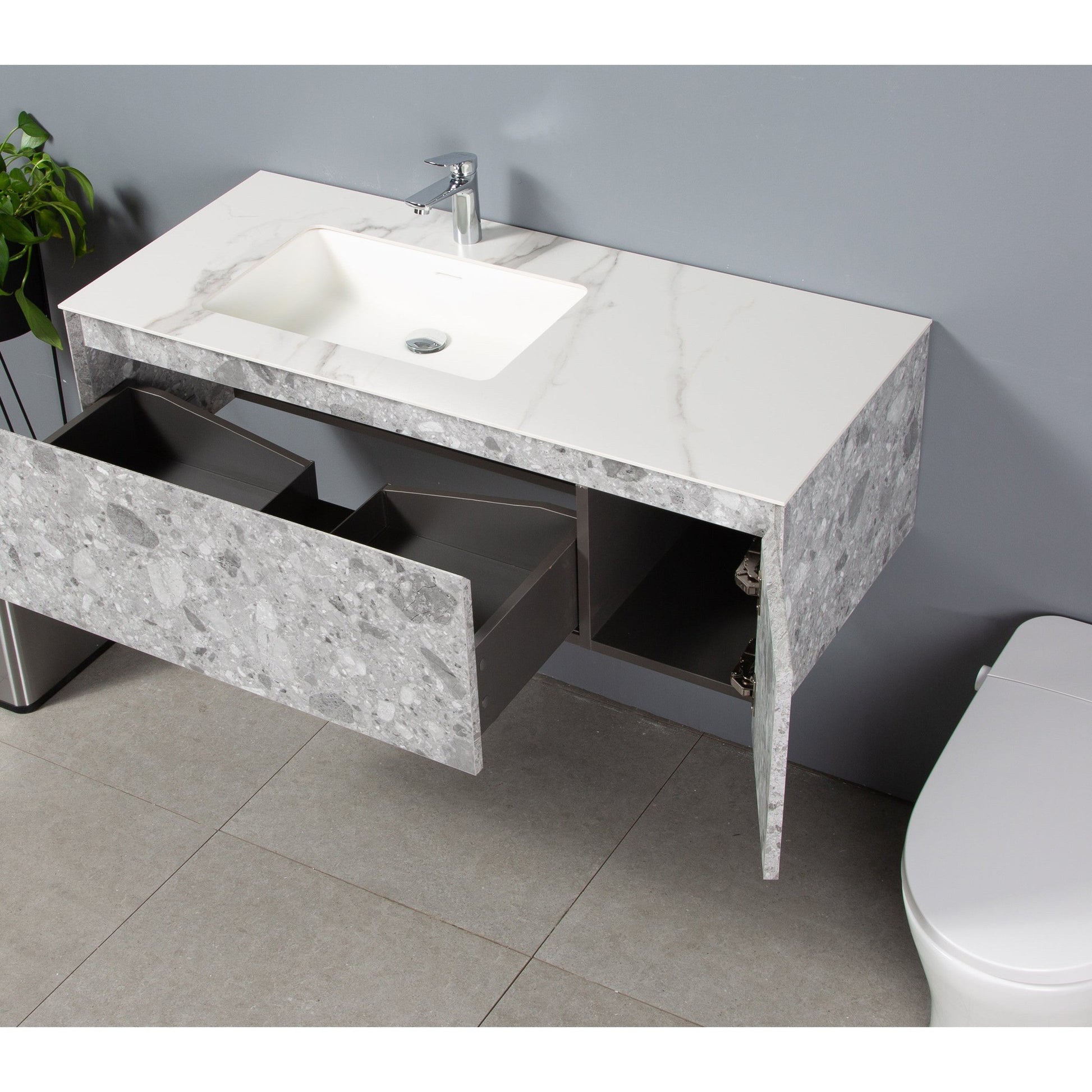 Bathlyn Terazzo Grey 48" Bathroom Vanity