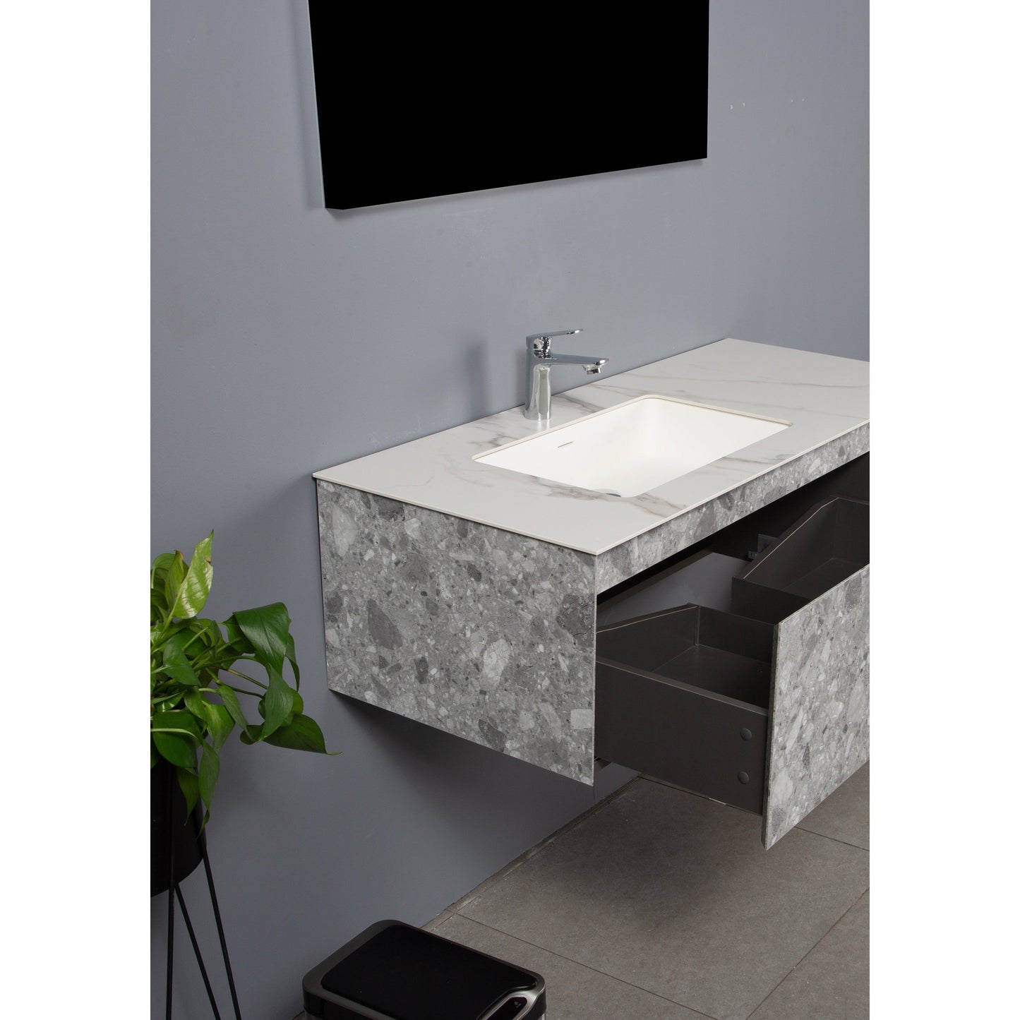Bathlyn Terazzo Grey 48" Bathroom Vanity