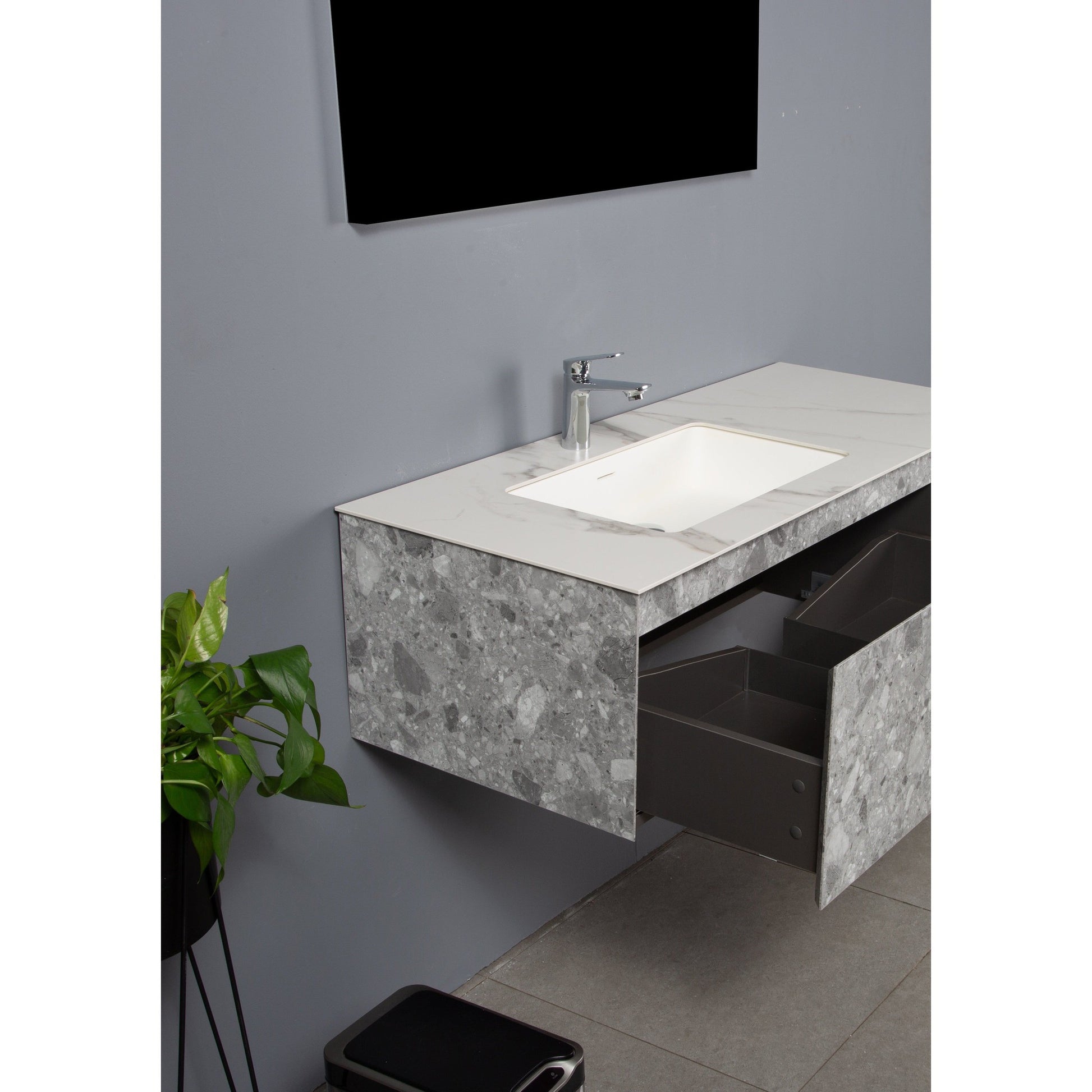 Bathlyn Terazzo Grey 48" Bathroom Vanity