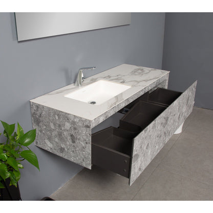Bathlyn Terazzo Grey 53" Bathroom Vanity