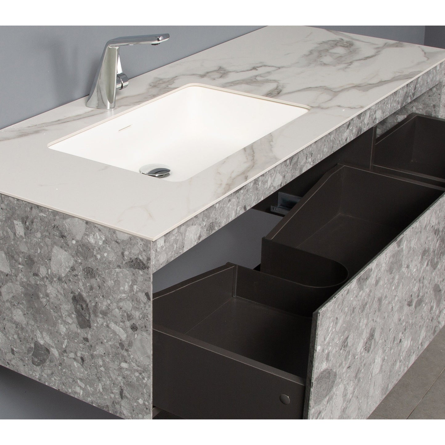 Bathlyn Terazzo Grey 53" Bathroom Vanity