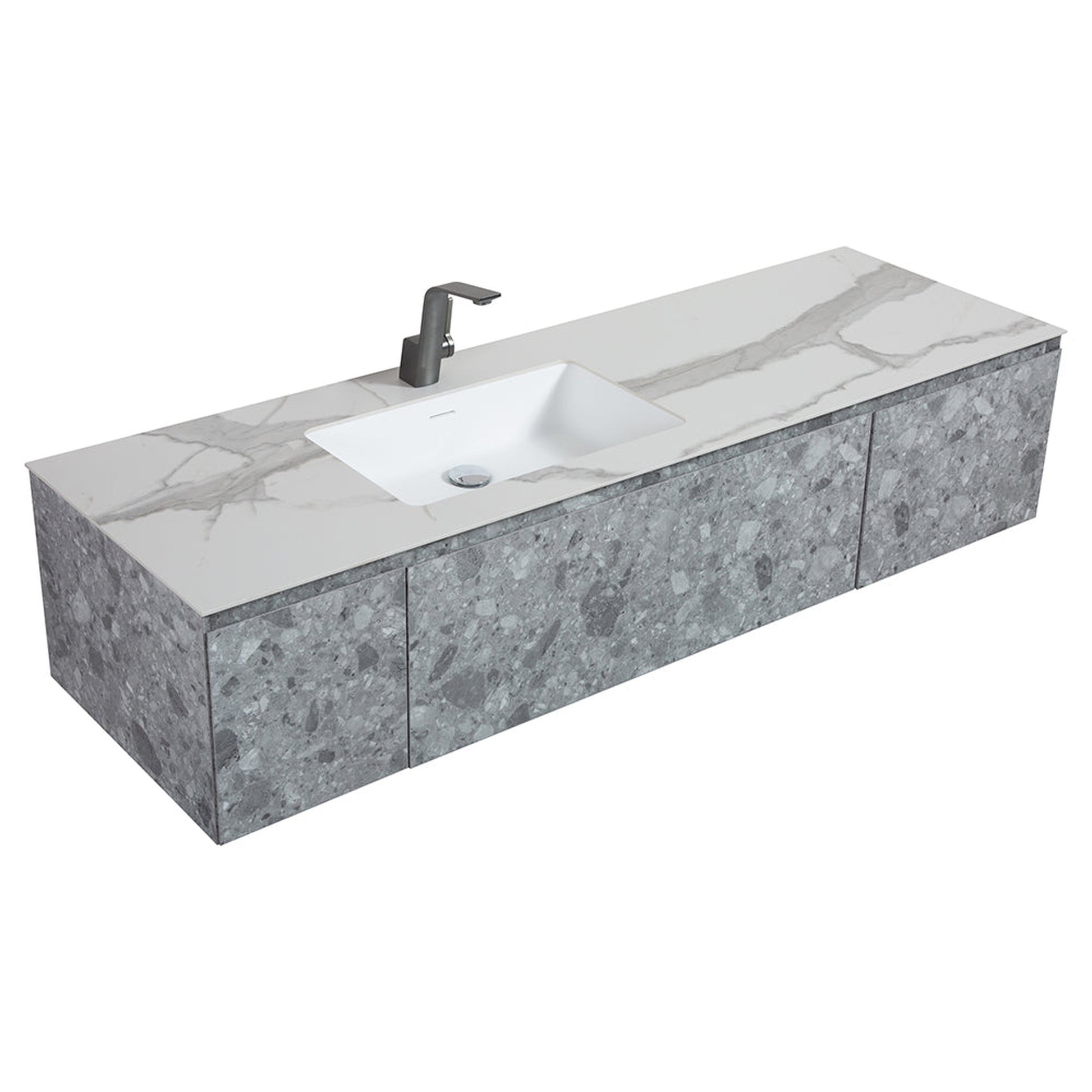 Bathlyn Terazzo Grey 65" Bathroom Vanity