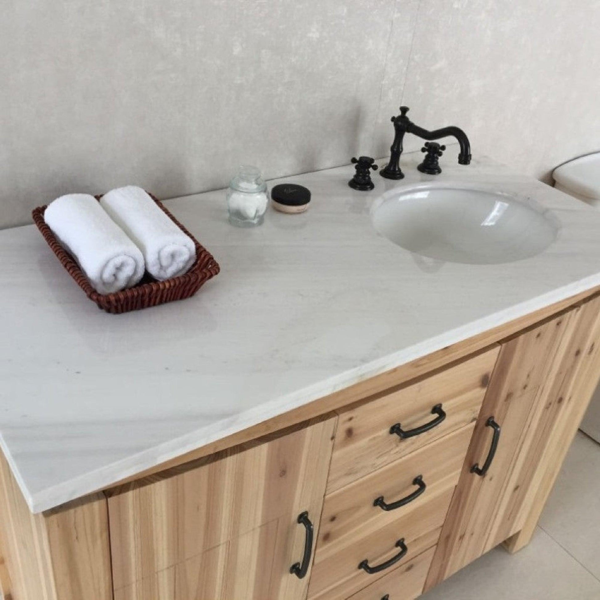Bellaterra Home 6001R-48-NL-JW 48 in Single Sink vanity-solid fir-natural