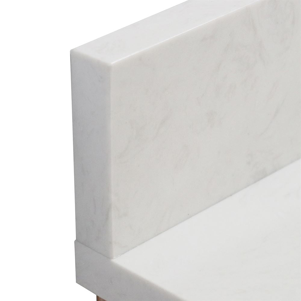 Bellaterra Home 4922-MT3-AQ 49" Weathered Neutral Single Sink Vanity With Engineered Stone Top
