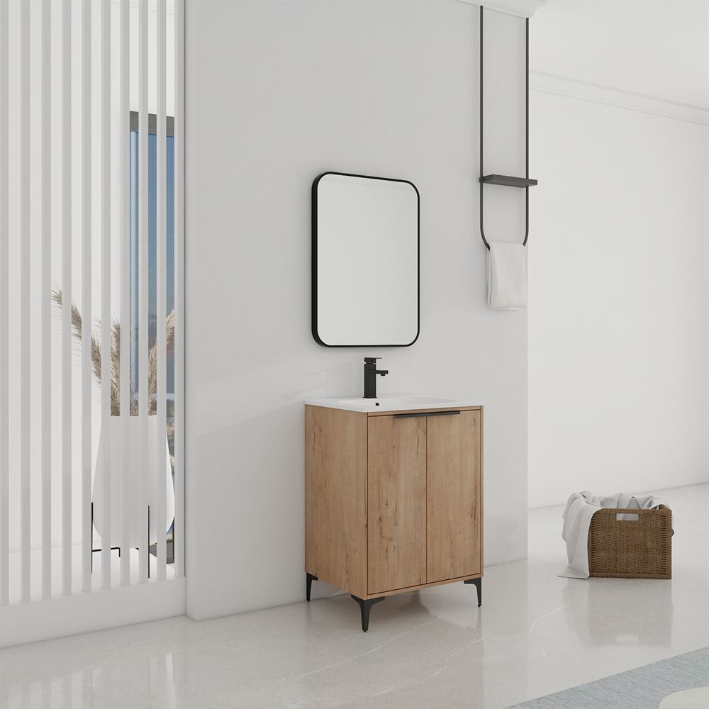 Bellaterra Home 500210-24 24" Neutral Finish Single Sink Vanity