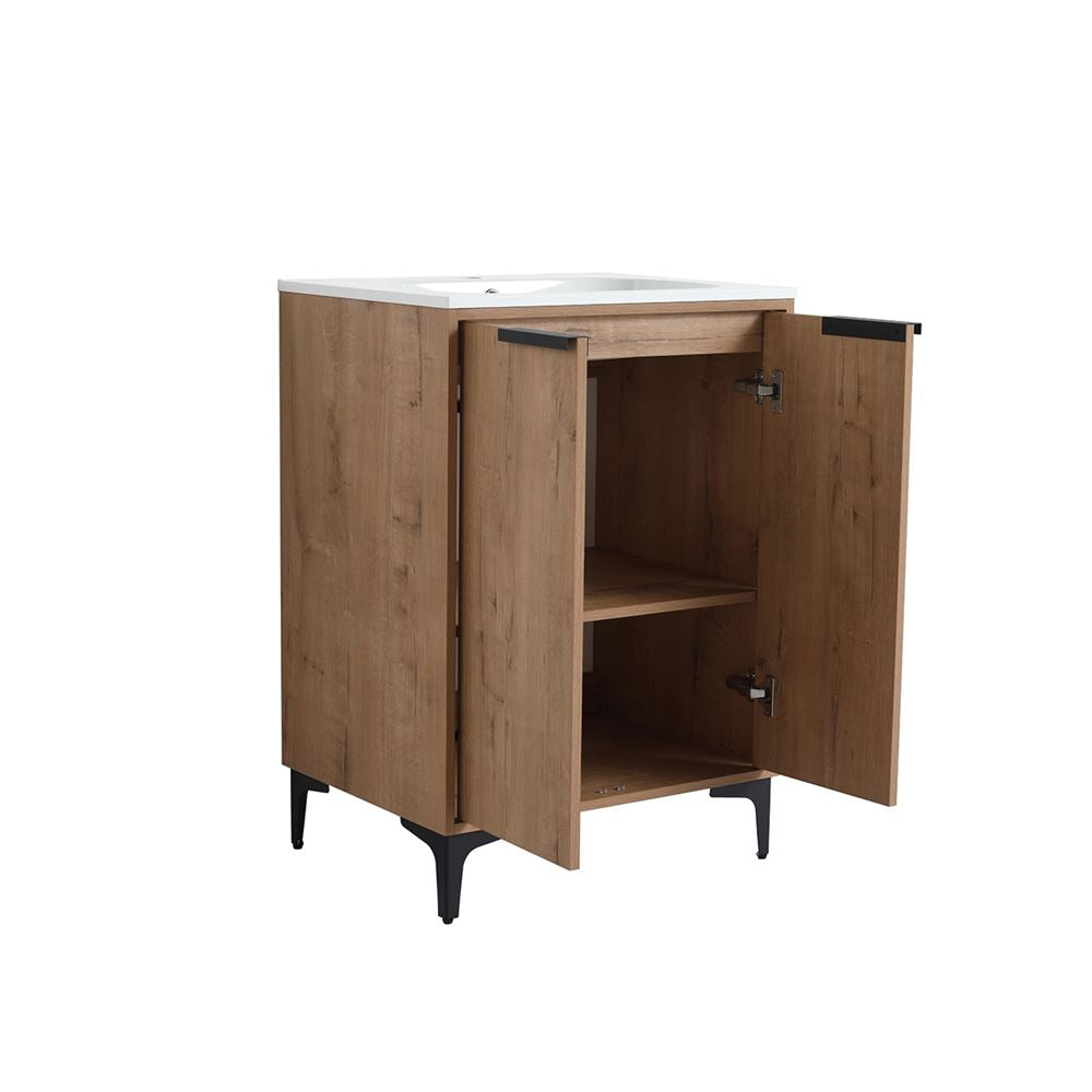 Bellaterra Home 500210-24 24" Neutral Finish Single Sink Vanity