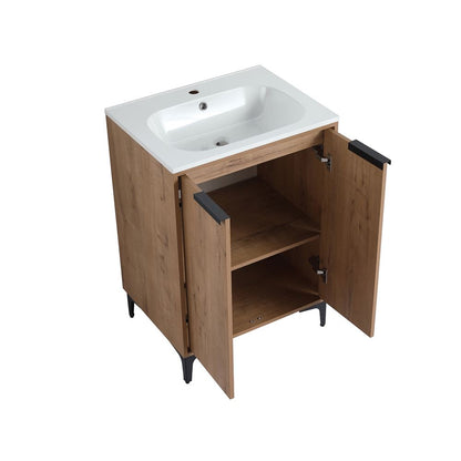 Bellaterra Home 500210-24 24" Neutral Finish Single Sink Vanity