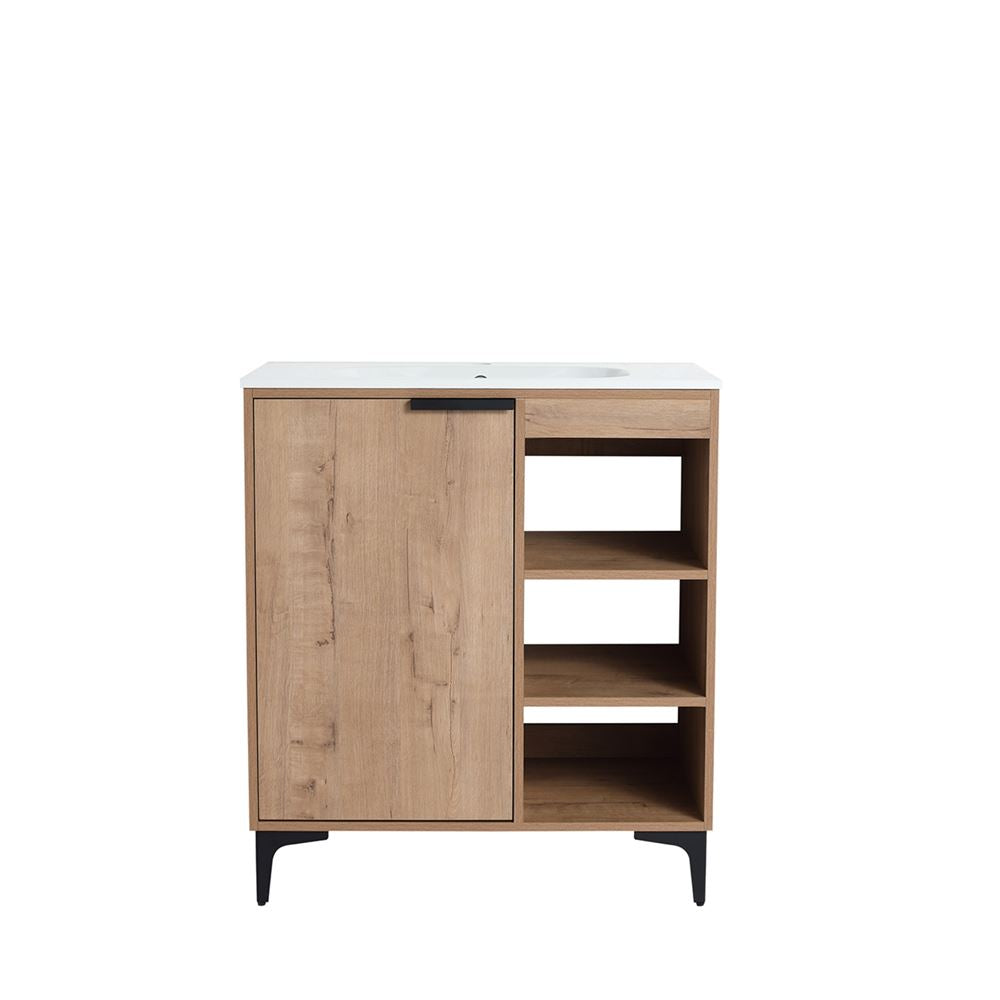 Bellaterra Home 500210-30 30" Neutral Finish Single Sink Vanity