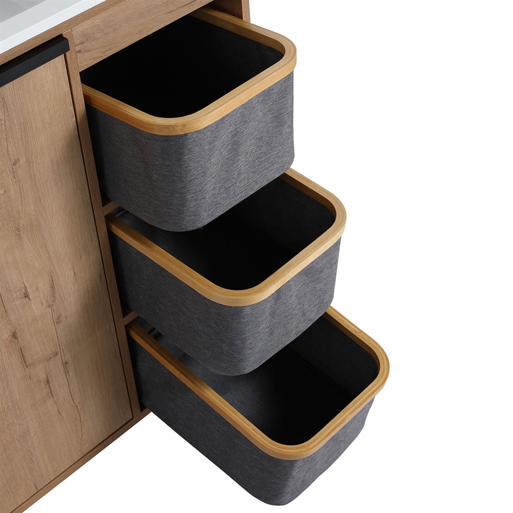 Bellaterra Home 500210-30 30" Neutral Finish Single Sink Vanity