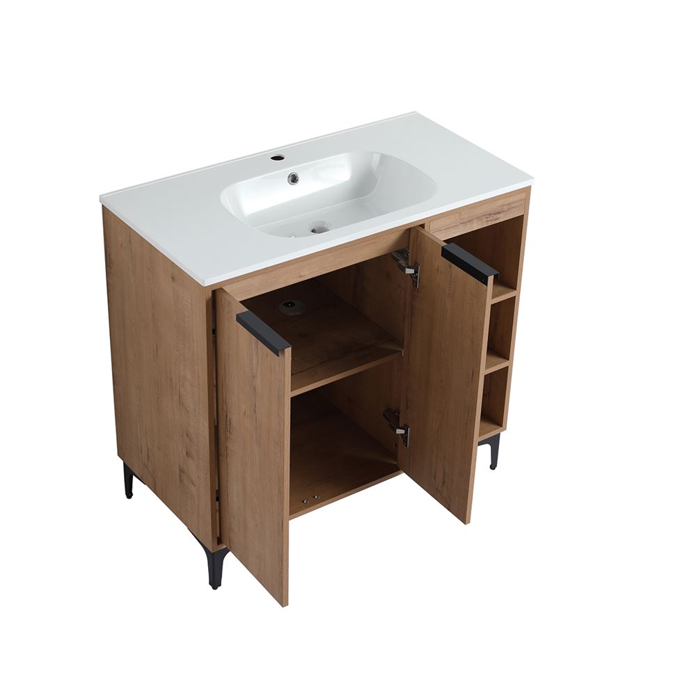 Bellaterra Home 500210-36 36" Neutral Finish Single Sink Vanity
