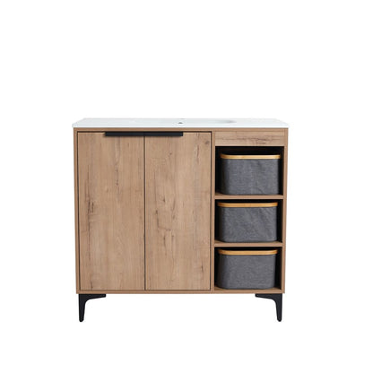 Bellaterra Home 500210-36 36" Neutral Finish Single Sink Vanity