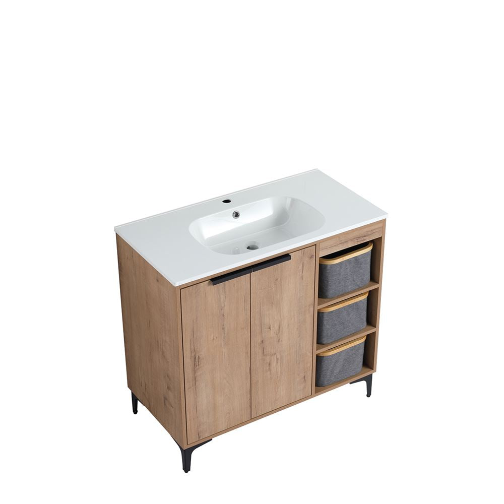 Bellaterra Home 500210-36 36" Neutral Finish Single Sink Vanity