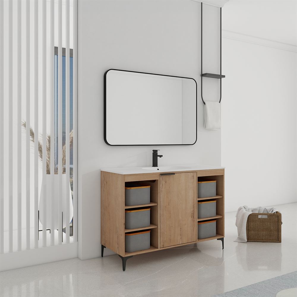 Bellaterra Home 500210-48 48" Neutral Finish Single Sink Vanity