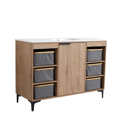 Bellaterra Home 500210-48 48" Neutral Finish Single Sink Vanity