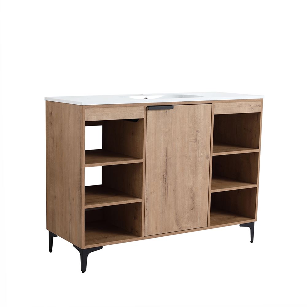 Bellaterra Home 500210-48 48" Neutral Finish Single Sink Vanity