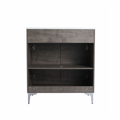 Bellaterra Home 500604-30 30" Gray Oak Single Sink Vanity