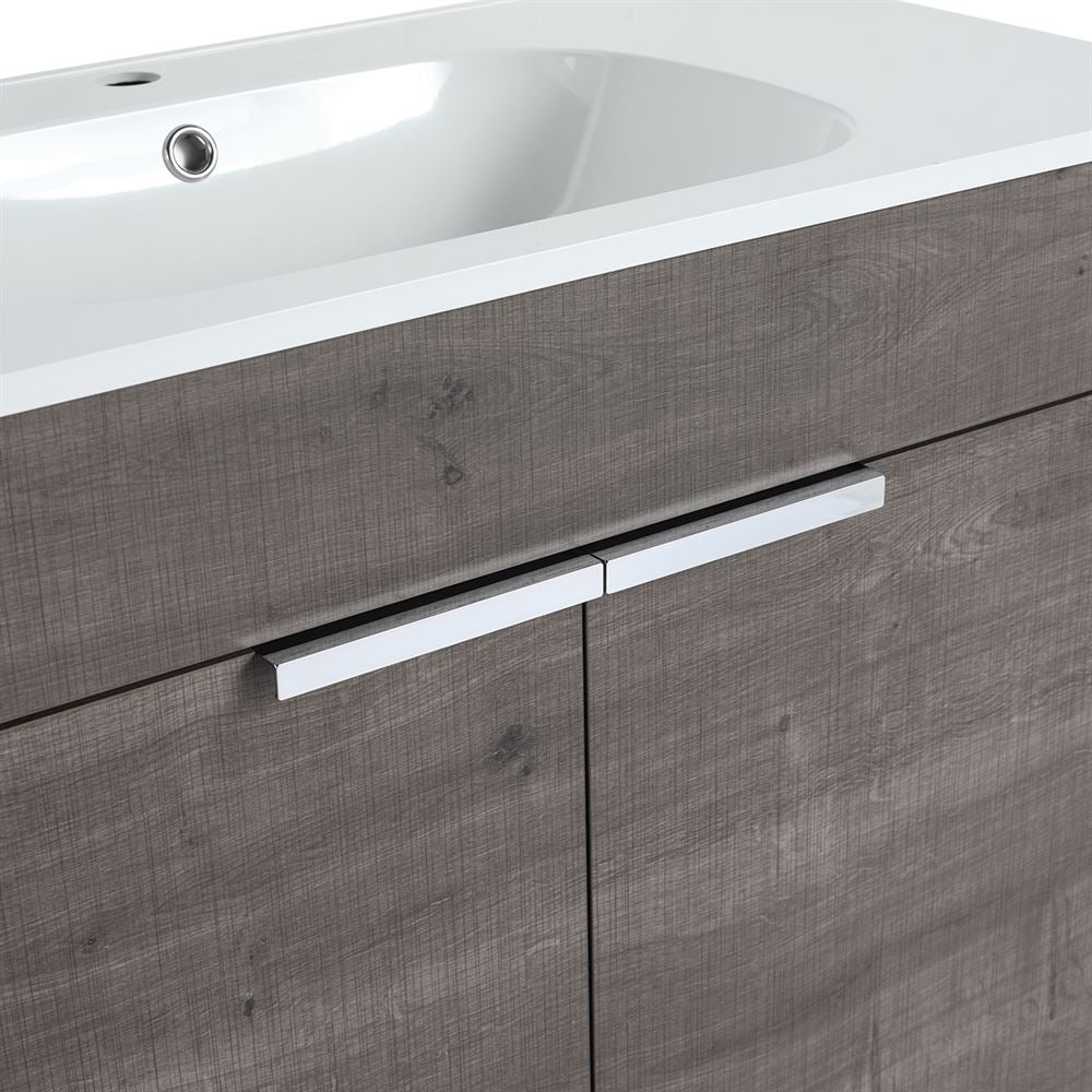 Bellaterra Home 500604-36 36" Gray Oak Single Sink Vanity