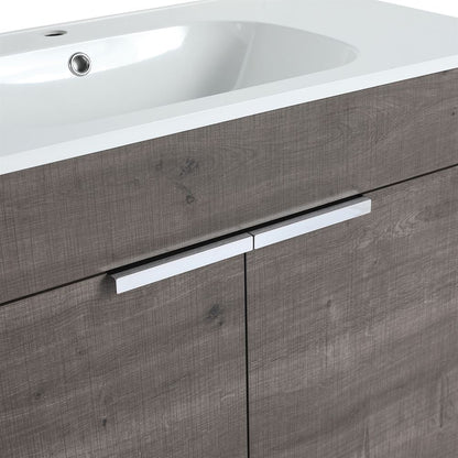 Bellaterra Home 500604-36 36" Gray Oak Single Sink Vanity