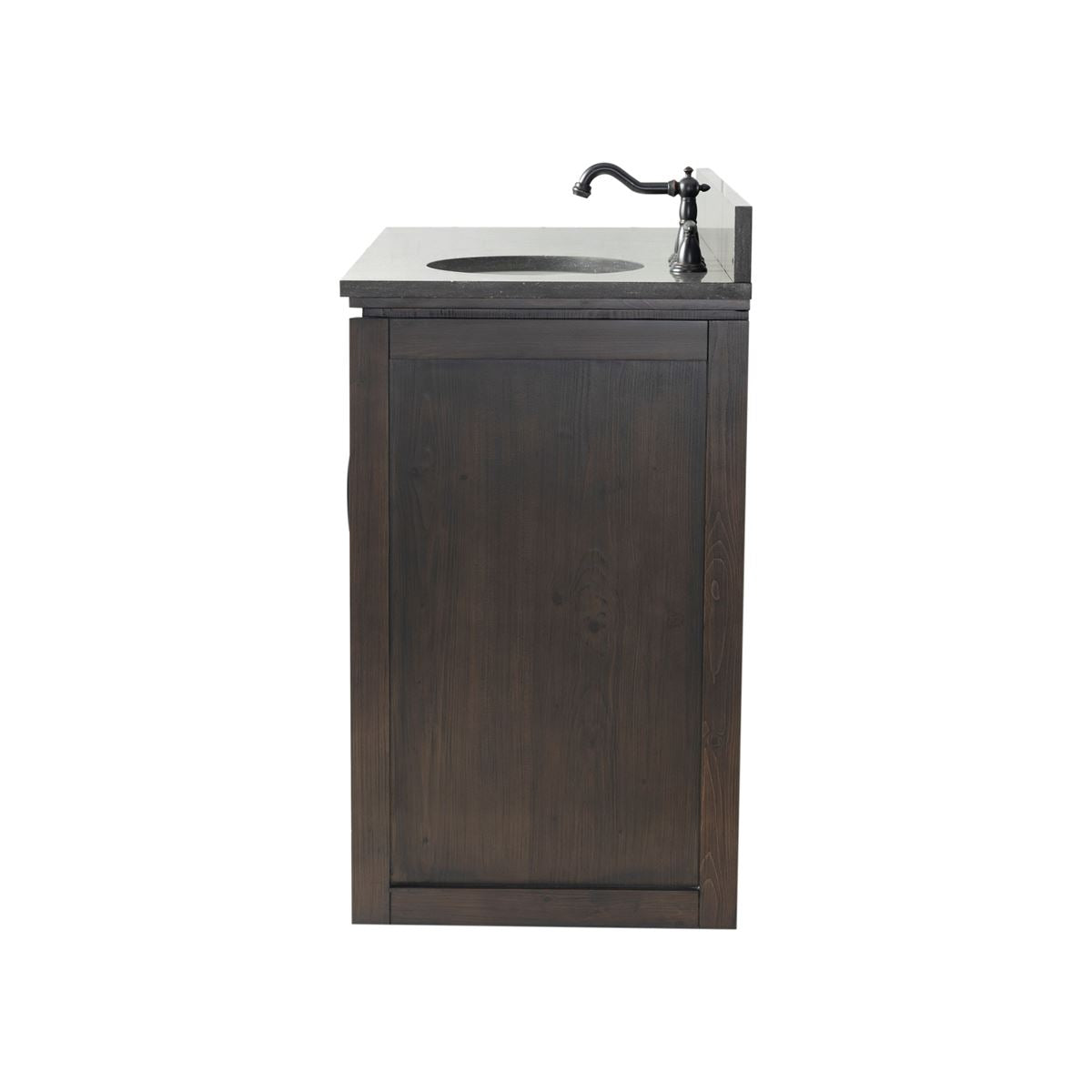 Bellaterra Home 6001R-48-DW-BLS 48" Natural Fir Wood Veneer Single Sink Vanity