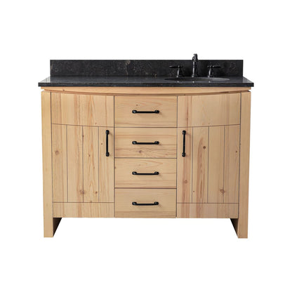 Bellaterra Home 6001R-48-NNL-BLS 48" Natural Fir Wood Veneer Single Sink Vanity