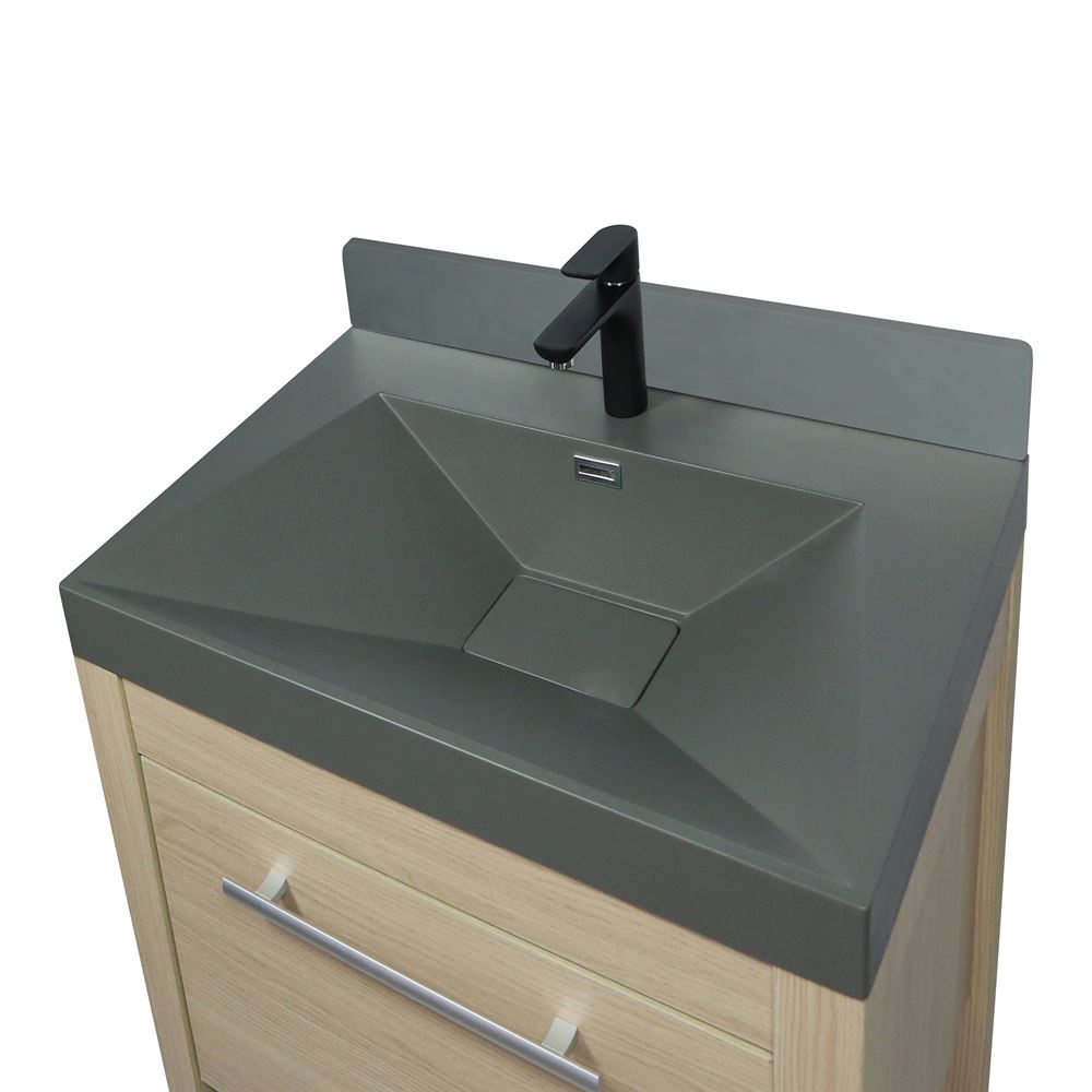 Bellaterra Home 804353V-CO-GY 31" Neutral Finish Single Sink Vanity