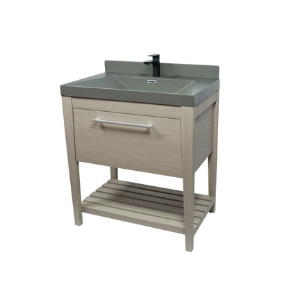 Bellaterra Home 804353V-EP-GY 31" Light Gray Single Sink Vanity