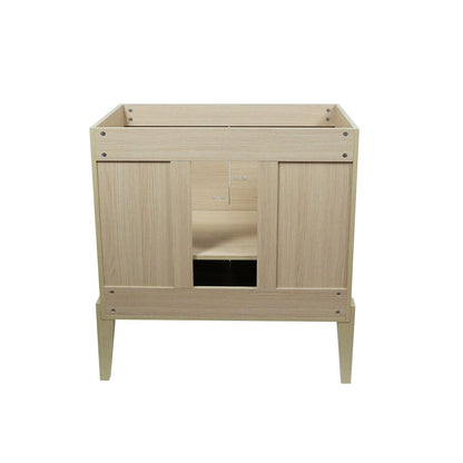 Bellaterra Home 804366V-CO 32" Neutral Finish Single Sink Vanity With White Composite Granite Top