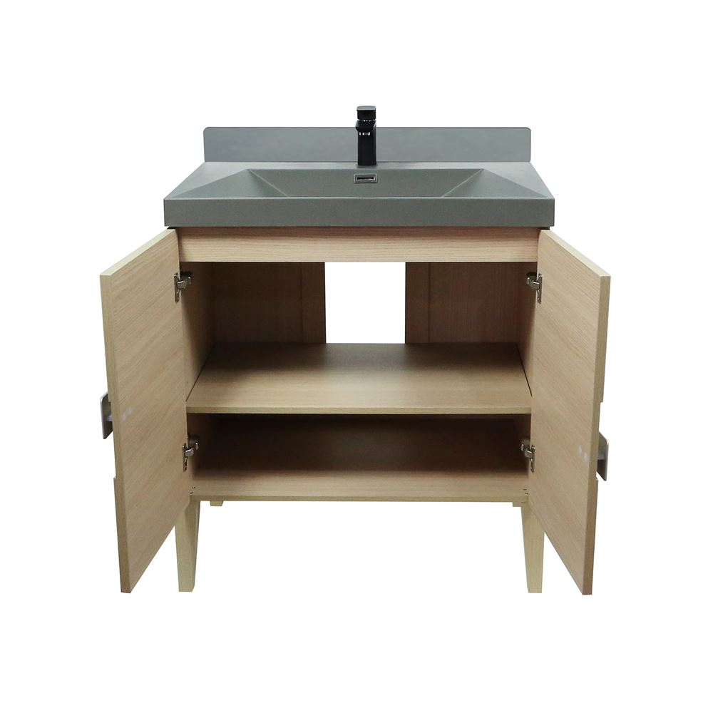 Bellaterra Home 804366V-CO-GY 31" Neutral Finish Single Sink Vanity