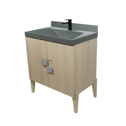 Bellaterra Home 804366V-CO-GY 31" Neutral Finish Single Sink Vanity