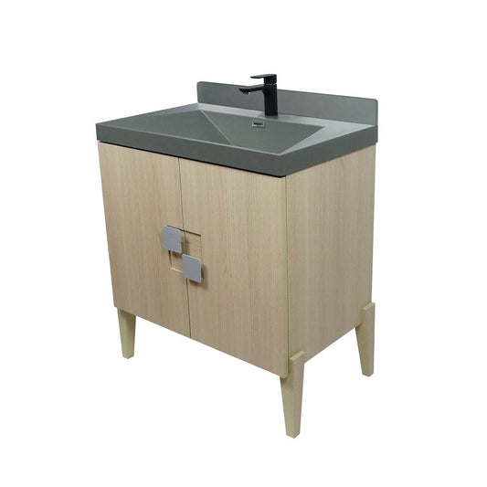 Bellaterra Home 804366V-CO-GY 31" Neutral Finish Single Sink Vanity